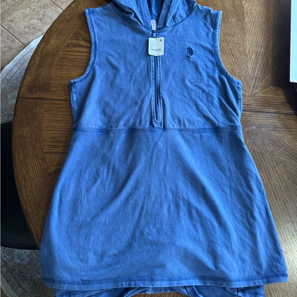 Free People Hot Shot Hooded Mini Dress